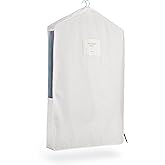 Hayden Hill Luxury Organic Cotton Garment Storage Bag - Short 40 Inch - Breathable Hanging Clothes Bag for Short Dresses, Jac