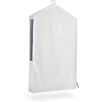 STO 2-Pack Garment Bags With Clear Window – Beige Hanging Clothes Covers
