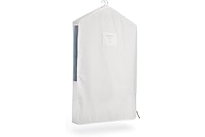 Hayden Hill Luxury Organic Cotton Garment Storage Bag - Short 40 Inch - Breathable Hanging Clothes Bag for Short Dresses, Jackets & Suit Bags for Closet Storage - Certified Carbon Neutral