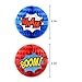 WEEPA Superhero Decorations Superhero Honeycomb Centerpieces Superhero Hanging Paper Honeycomb Ball Decorations Party, 4 Pack
