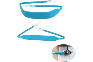 DeaHea 2 Pack Tracheostomy Tube Holder Belt Reusable Soft Comfortable Adjustable Trach Tie Neck Strap Collar Loop Band for Men Women After Surgery