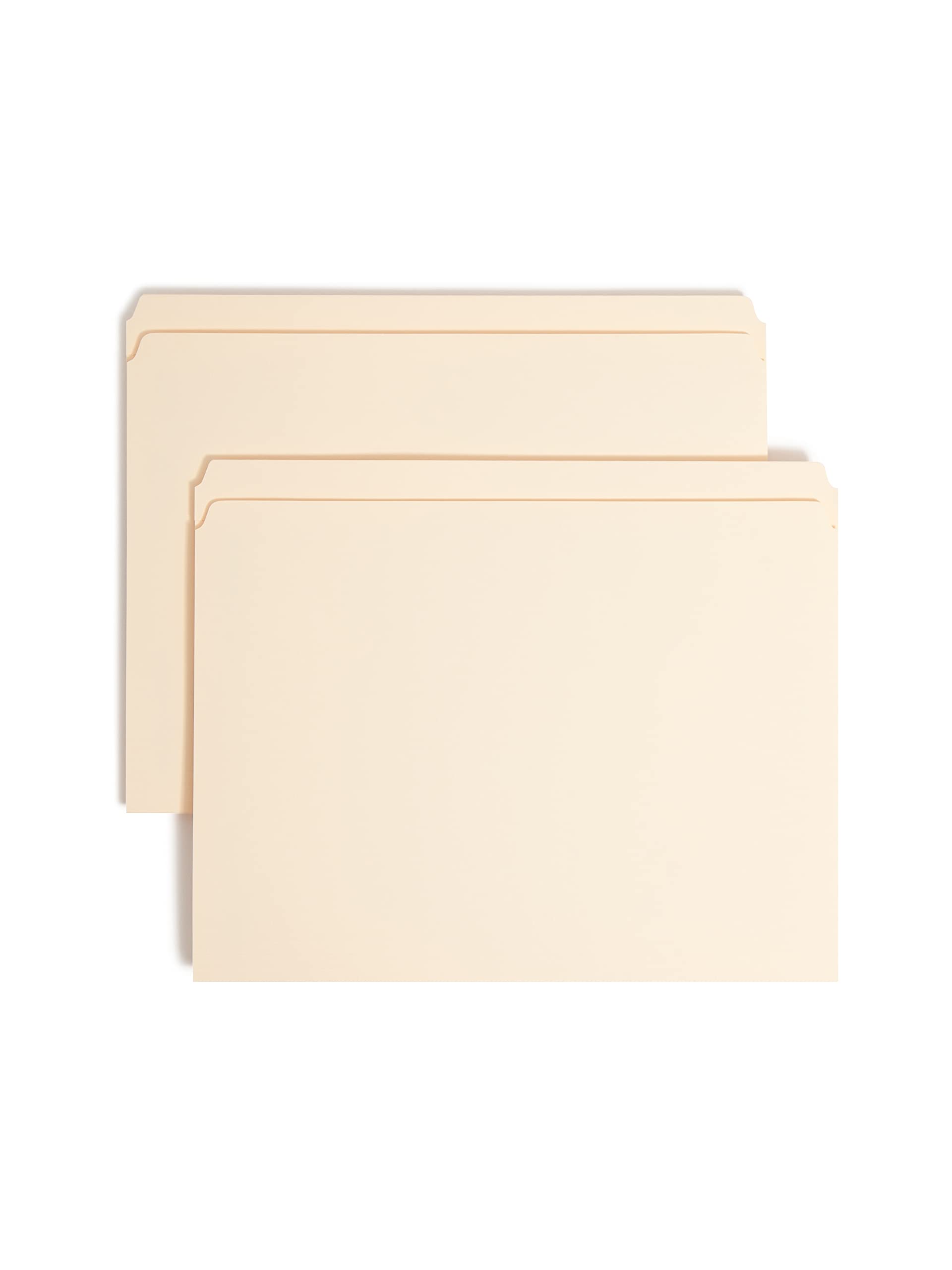 Smead Fastener File Folder, 1 Fastener, Reinforced Straight-Cut Tab, Letter Size, Manila, 50 per Box (14510)