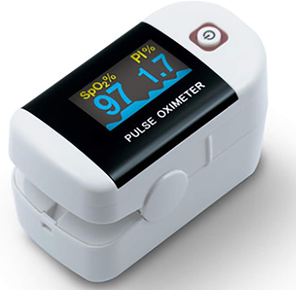 Oxygen Saturation Monitor,Fingertip Pulse Oximeter Home Family Pulse LED Portable Finger Clip Oximeter with Lanyard