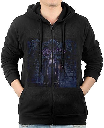 LuosisiJia Hoodie Sweatshirt Men's Katy Perry Wide Awake Long Sleeve Zip-up Hooded Sweatshirt Jacket