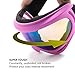 4-FQ Adjustable UV Protective Outdoor Glasses Motorcycle Goggles Dust-proof Protective Combat Goggles Sunglasses Outdoor Tactical Goggles to Prevent Particulates - Color Lens