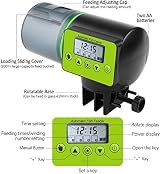 Podazz Automatic Aquarium Fish Feeder Moisture-Proof Timer Green view 3