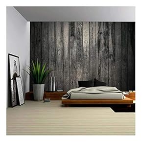 Old Dirty Wooden Wall - Removable Wall Mural | Self-Adhesive Large Wallpaper - 66x96 inches