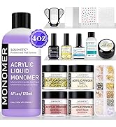 LOUINSTIC Acrylic Nail Kit Acrylic Powder Nail Supplies - Professional Acrylic Nail Powder And Li...