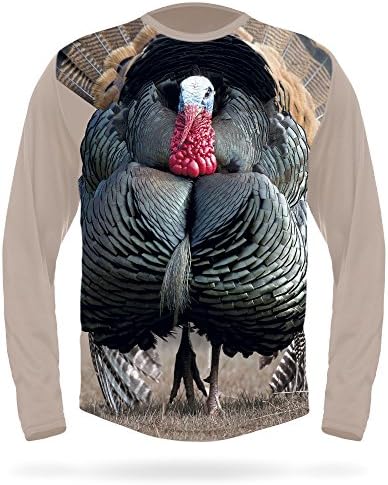 Hillman Gear Wild Turkey 3D Print Long Sleeve Hunting T-Shirt