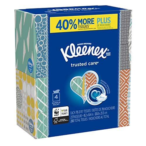 Kleenex Trusted Care Facial Tissues 4 Pack - Image 8