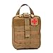 ORCA Tactical Rip-Away IFAK Trauma Kit Bag – First Aid Kit Bag Empty, Molle Medical Pouch,Military-Grade 600D Polyester, Dual YKK Zippers, Durable for EMT, Police, Firefighters & Outdoors (Coyote)