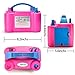 AGPtEK Electric Air Balloon Pump with Built-in Tying Tool, 110V 600W Pink and White Portable Dual Nozzle Inflator/Blower for Party Decoration-with Tying Tool on Handle