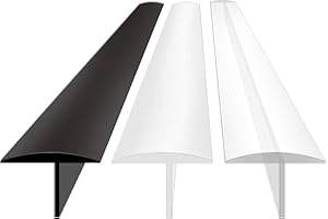 KindGa Stove Gap Covers, Silicone Counter Gap Filler for Stove, 30 Inches Can Be Cut to Any Size for 4-25mm Gap, Seal Spills between Appliances Countertop Furniture Stoves Ovens(Set of 2, Black)