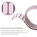 Fintie Bands Compatible with Fitbit Versa & Versa Lite & Versa Special Edition, Soft Nylon Sport Loop Replacement Wristband Strap with Fastener Adjustable Closure, Pink Sand