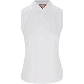 Ben Hogan Women's Ventilation Solid Sleeveless 1/4 Zip Polo