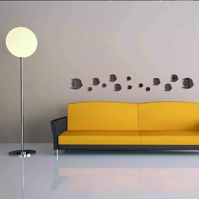 YDYDYD Animal Marino Tropical Pez Acrílico Espejo Pegado a La Pared