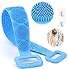 Silicone-Back-Scrubber-for-Shower-Soft-Silicone-Back-Scrubber-Brush-for-Shower-Bathing-Dual-Sided-Silicone-Bath-Body-Brush-Scrubber-with-Massage-Particles-ideal-for-Women-Men-28Inch-Blue Silicone Back Scrubber for Shower, Soft Silicone Back Scrubber Brush for Shower Bathing, Dual Sided Silicone Bath Body…