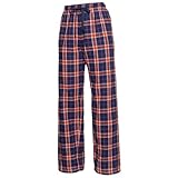 Boxercraft Plaid 100% Cotton Flannel Pant F20, Orange/Navy- M