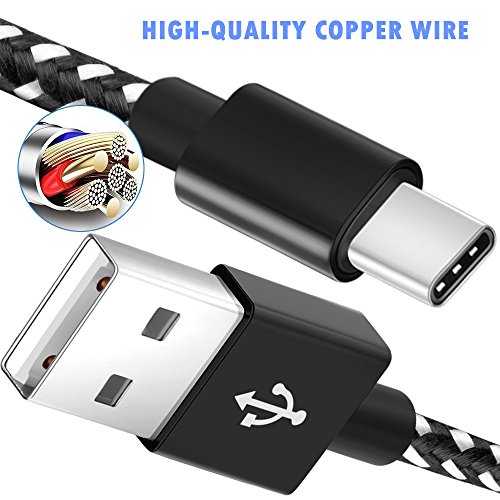 USB Type C Cable, 4 Pack [3FT 6FT 6FT 10FT] Premium Nylon Braided Cable, USB C Lightning Cable to High-Speed Syncing and Charging Cable for USB C Smartphones Tablets Laptops and More USB C Devices