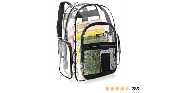 Clear Backpack Transparent See Thru 