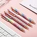 Ubabe Ballpoint Pens, 4 PCS Retractable Pen Black Ink Medium Point (1.0mm) Click Ball Pens Rose Gold Office Supplies for Men, Women, Students, Business