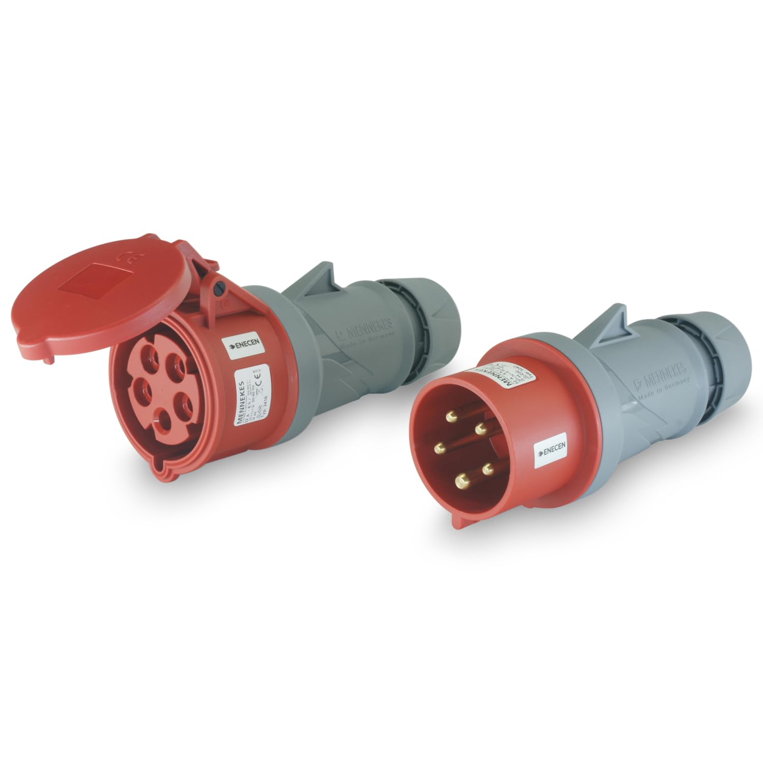 CEE Plug & Coupling Set 400V/32A 5p IP44 Mennekes
