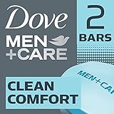 Dove Men+Care Body and Face Bar, Clean Comfort 4 oz, 2 Bar
