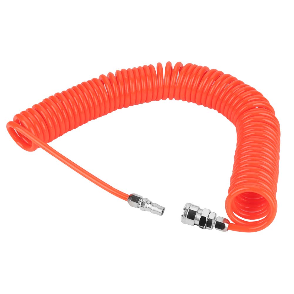 8mm*5mm Flexible PU Recoil Coiled Air Hose Pipe with Joints for Air