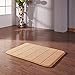 Docbear Bathroom Rug,Memory Foam Bath Mat,The Best Rugs for Bathroom,Soft Absorbent Bath Rug Non Slip Bathroom Mat,Coral Velvet Bathroom Rugs(Light Tan,Size:W17 x L24)