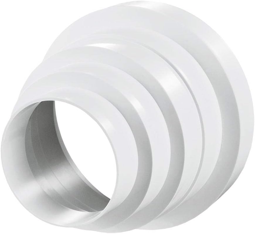 Europlast PVC Reduzierverbinder Reducer Reduction Tube Transition Ventilation Round Tube Ventilation Duct Fan Universal 80-150 mm - Image 5