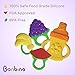 Bonbino Baby Infant and Toddler BPA-Free Teething Toys with Pacifier Clip, Set of 4 Silicone Teethers