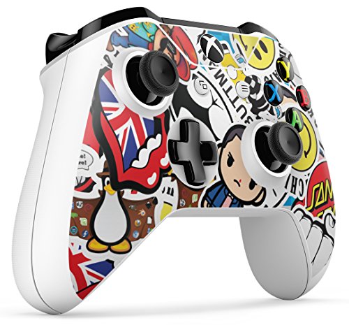 Gizmoz n Gadgetz Xbox One S STICKERBOMB Console Skin Decal Sticker + 2 Controller Skins