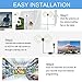 HDTV Antenna, Yosoo 1080P Transparent Digital TV Antenna 50 Mile Range with Detachable Amplifier Signal Booster - Transparent