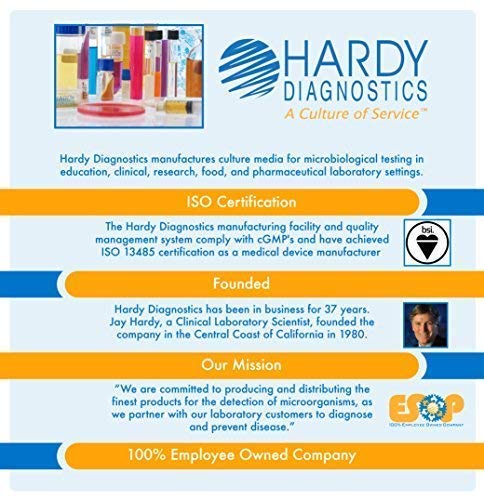 Malt Extract Agar with 0.01 Percent Chloramphenicol, for The Cultivation of Fungi, Inhibits Bacteria, Deep Fill, 15x100mm Plate, Order by The Package of 10, by Hardy Diagnostics - Thumbnail 6