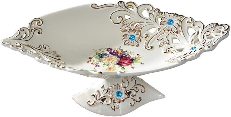 vertice Household Storage Bowls Fruit Bowls Ceramic Fruit Bowls Living Room Coffee Table Decoration Modern Snack Plate European Style Painted Fruit Bowls