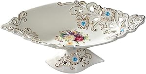 vertice Household Storage Bowls Fruit Bowls Ceramic Fruit Bowls Living Room Coffee Table Decoration Modern Snack Plate European Style Painted Fruit Bowls