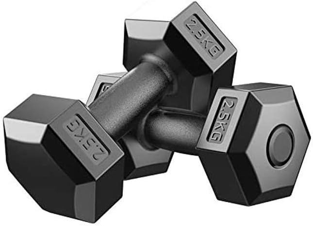 SYXX Hexagonal Environmental Dumbbells, Men's Environmentally-Friendly Rubber Handbell Hexagonal Yaling, Home Sports Fitness Equipment, Home Gym Fitness Equipment Exercise Arm Muscles