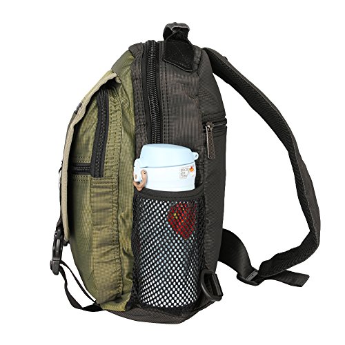 Vanlison Sling Bag Backpack Cross Body Messenger Bag Shoulder Backpack Travel Rucksack Army Green