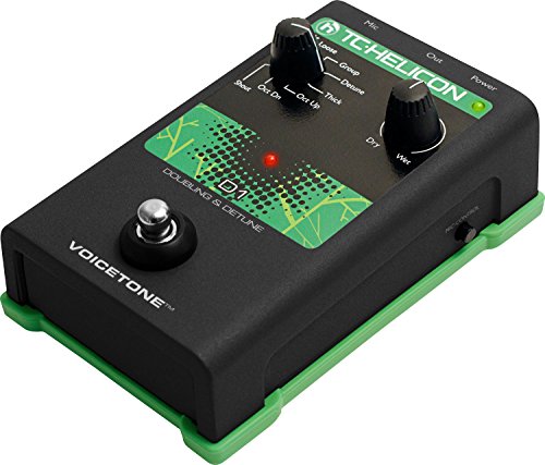 TC Helicon VOICETONE D1 Stompbox mit einem Knopf für realistische Stimmverdopplungseffekte
