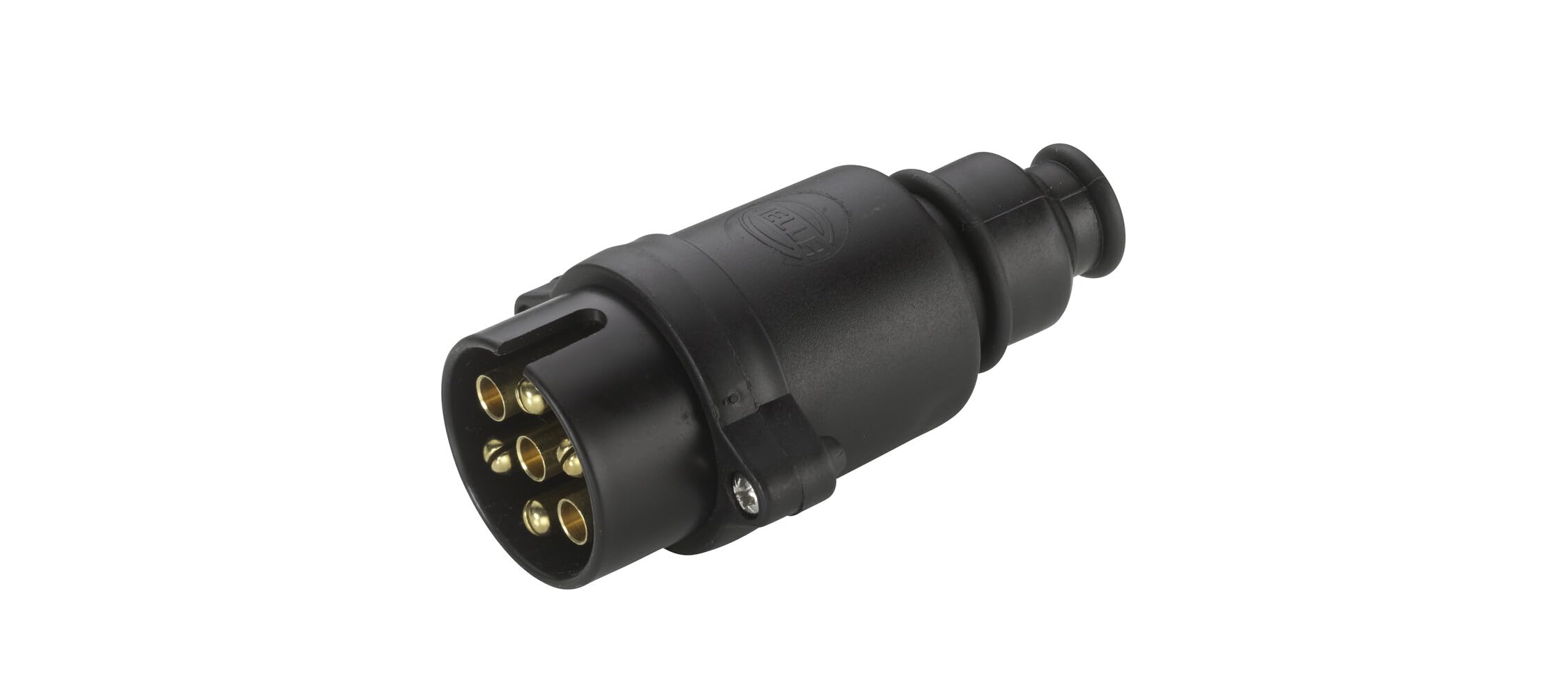 HELLA 8JA 001 930-001 Plug - 7-pin connector - Plug: Screw Contact - Black