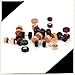 3 Pairs/Pack Wood Cheater Fake Ear Plugs Gauges Illusion Screw Stud Earrings for Men and Women