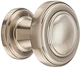 Atlas Homewares 313-BRN 1.1-Inch Bronte Round Knob from the Bronte Collection, Brushed Nickel