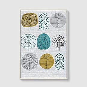 Framed Home Artwork Nordic Style for Living Room Bedroom