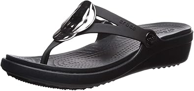 crocs wedge flip flops
