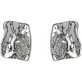 LIGHT RAIN Clip-On Earrings, All-Day Wear Gold & Silver Plated Stud, Hoop, Dangle Design Jewelry for Non-Pierced Ears