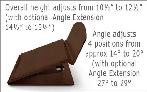 Ergo Desk - 401W - Designer Series Portable Reading and Lap Writing Desk - Walnut - Large