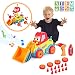 VATOS Construction Toys, STEM Toys for 3 -4 -5 Years Old Boys & Girls,  Take Apart Carwith Sounds, Lights & Drill Tool,  Build Your Own Car Kit, Toy Cars for 3+ Year Old,  DIY Assembling Bulldozer Toy
