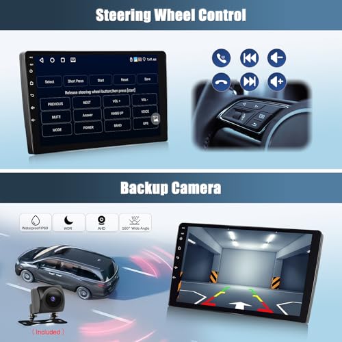 CAMECHO 4+64G Android 13 DSP Car Radio for Fiat DUCATO 2010/Citroen Jumper/Peugeot Boxer with Rearview Camera, 9" Wireless Carplay Bluetooth Radio with Android Auto FM/RDS+Canbus HD Touchscreen