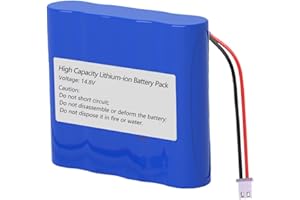 14.8V 2200mah Rechargeable Li-ion Battery Pack, 14.8 Volt 18650 Lithium Replacement Batteries XH2.54 Connector for Solar Ligh