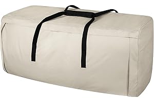 Porch Shield Outdoor Cushion Storage Bag 62 inch Waterproof Outside Storage Bags for Patio Furniture with Zippers and Handles